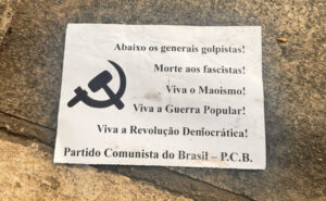 Propaganda eylemindeki broşür